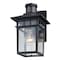 Vaxcel Ridge 6.5-in. W 1 Light Aluminum Black Motion Sensor Dusk to Dawn Outdoor Wall Lantern Clear Glass T0728 - alternate 3